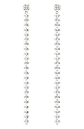Givenchy 4G Crystal Linear Drop Earrings | Nordstrom