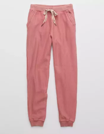 Aerie New Love Corded Jogger pink