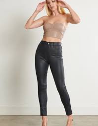 women black leather skinny jeans - Google Search