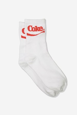 Retro Coke Crew Socks