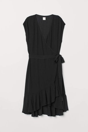 Flounced Dress - Black