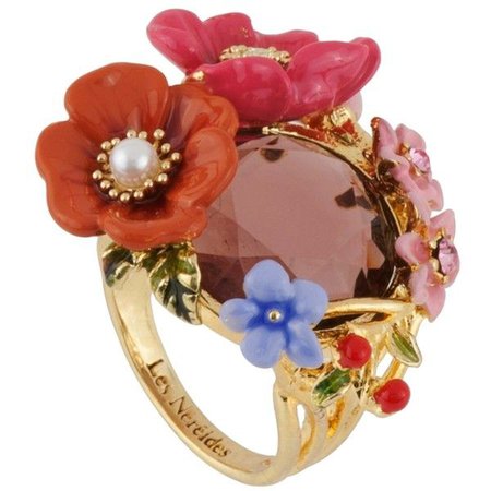 Flower Bouquet Stone Ring