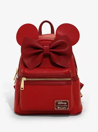 Loungefly Disney Minnie Mouse Red Ears Mini Backpack