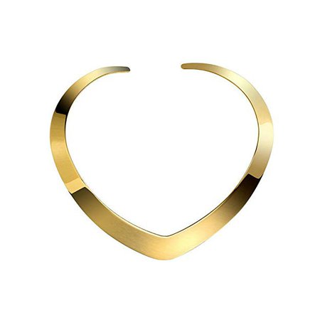 Amazon.com: High Polished Stainless Steel Necklace Love Choker Heart Shape Women Statement Jewelry: carffany: Jewelry