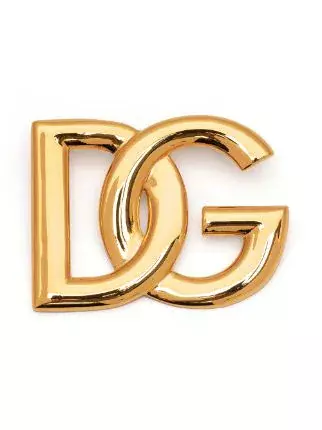 Dolce & Gabbana Brosche Mit DG-Logo - Farfetch