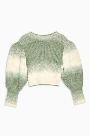 Ombre Balloon Sleeve Knitted Jumper | Topshop