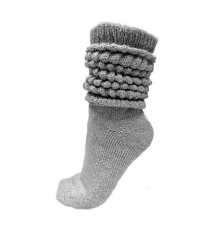 gray slouch socks