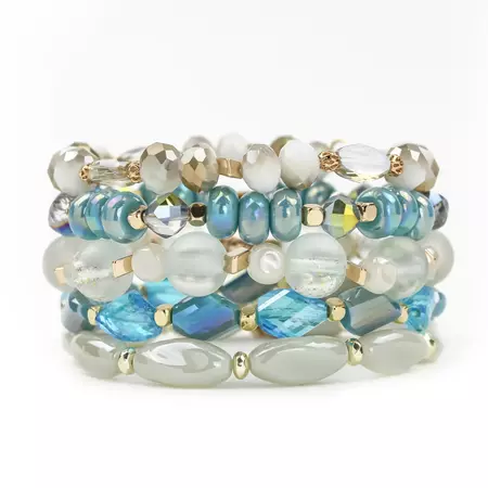 Beaded Bracelet Stack 5 for $30 (Assorted Colors) – Girls Downtown