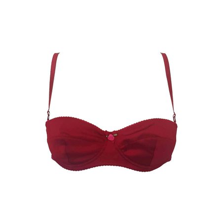 2000s Dolce and Gabbana red bra For Sale at 1stdibs