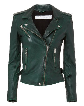 Newhan Green Leather Jacket