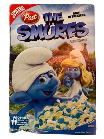Limited Edition 2011 “The Smurfs” Sweetend Rice Cereal by POST - Unopened | eBay