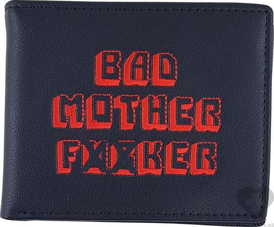 *clipped by @luci-her* Collectables - Pulp Fiction Bad Mother F#%Er Black/Red Wallet - Buy Online Australia – Beserk