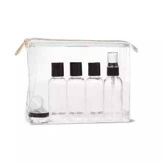Sonia Kashuk™ TSA Travel Makeup Bag Kit - Clear : Target