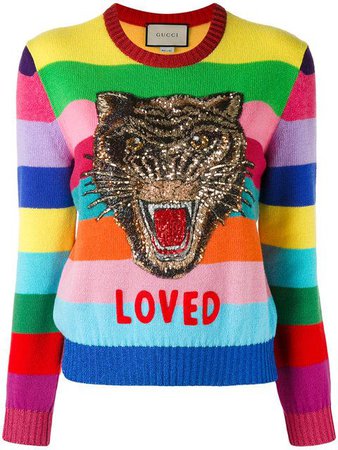 @gucci Multicolor Loved Rainbow Sweater - Buscar con Google