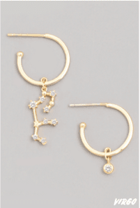 "Virgo" Constellation Drop Earrings – Inzention Jewelry