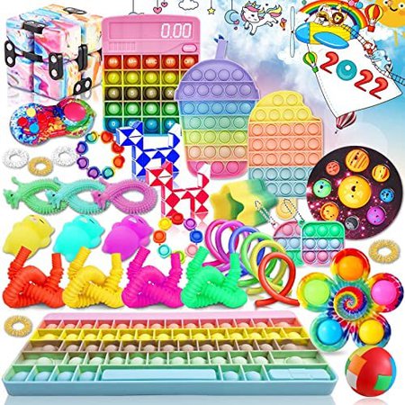 Amazon.com: Sensory Toys Set, Fidget Toy Packs Figetget Toy Box Stress Relief and Anti-Anxiety Fidget Hand Toys for Kids Adults Party Favors Classroom Rewards Pinata Goodie Bag Fillers (Fidget Toy Packs 1) : Toys & Games