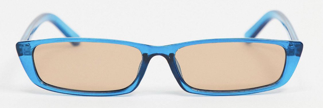 square blue glasses