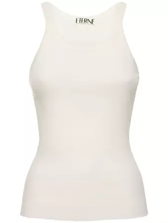 Ribbed cotton tank top - Éterne - Women | Luisaviaroma