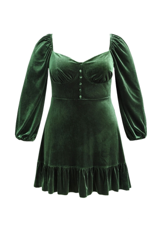 Forest green dress