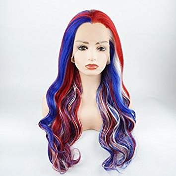 Red White Blue Wig