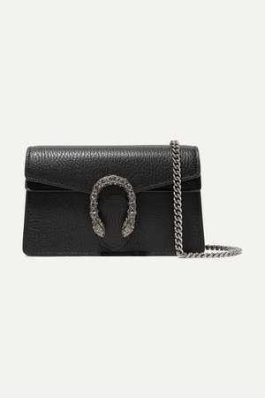 Gucci | Dionysus super mini textured-leather shoulder bag | NET-A-PORTER.COM