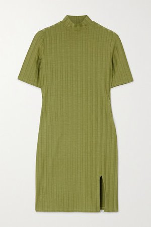 Reformation | Dua ribbed stretch-Tencel mini dress | NET-A-PORTER.COM