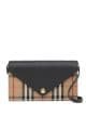 Shop black Burberry Vintage Check detachable strap wallet with Express Delivery - Farfetch