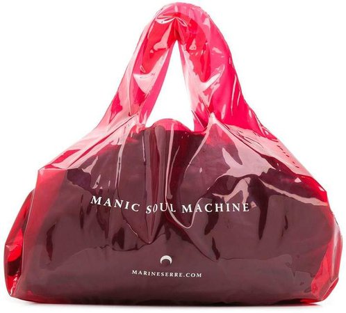 Marine Serre plastic shopper tote bag