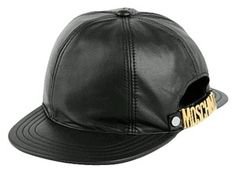 Moschino Black Double Peak Cap/Hat