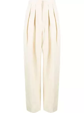 Stella McCartney high-waisted Pleated Trousers - Farfetch