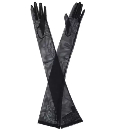 Saint Laurent - Sheer gloves | Mytheresa