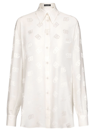 Dolce & Gabbana logo-embellished long-sleeve shirt