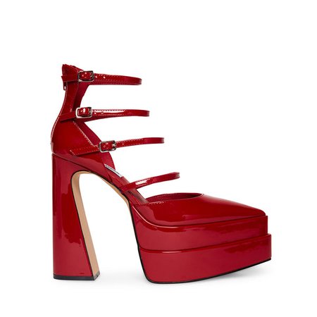 CLARA Red Patent Platform Heel | Women's Heels – Steve Madden