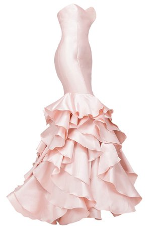 Dress Long mermaid pink