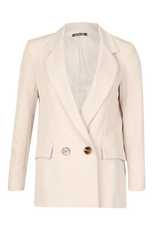 Plunge Double Breasted Blazer | Boohoo