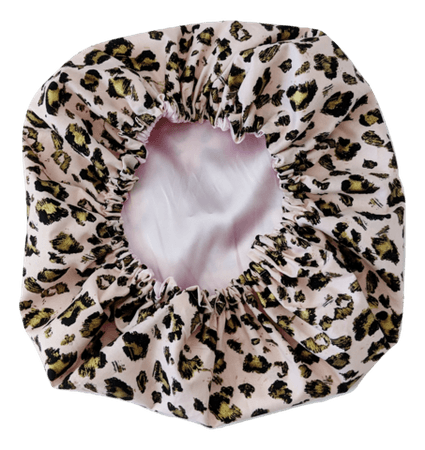 Cheetah Satin Lined Bonnet – Headdress by Sheri