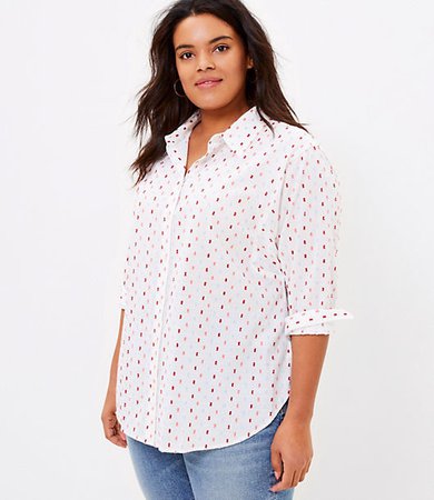 Plus Clip Relaxed Shirt