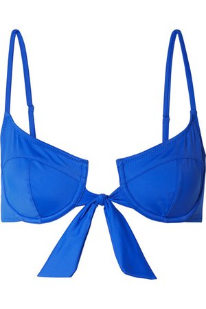 Solid & Striped | The Zoey tie-front underwired bikini top | NET-A-PORTER.COM