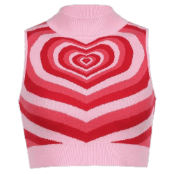 cias pngs // pink and red heart sweater vest
