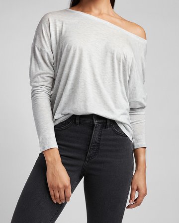 Relaxed Off The Shoulder Tee