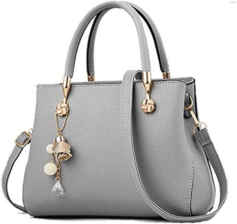 Amazon.com: Handbags for Women Fashion Ladies Purses PU Leather Satchel Shoulder Tote Bags (Gray2) : Clothing, Shoes & Jewelry