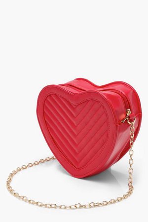 Quilted Heart Cross Body Bag | Boohoo