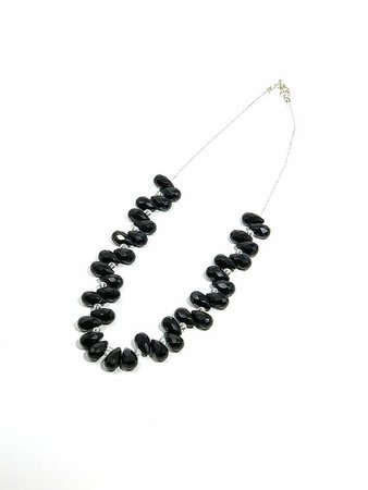 Black Teardrop Necklace | Michelle Marchetti Designs