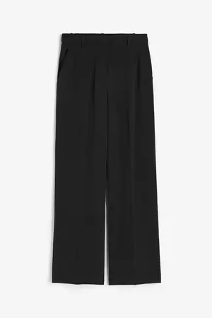 Straight-leg Pants - Black - Ladies | H&M US