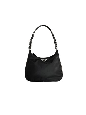 Prada Nylon Round Black Handbag — INTO ARCHIVE