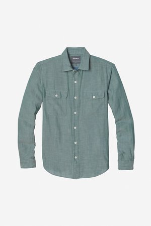 Double Faced Button-Down Shirt | Green | Bonobos