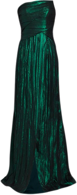 Evening Gown - Strapless, Emerald Green