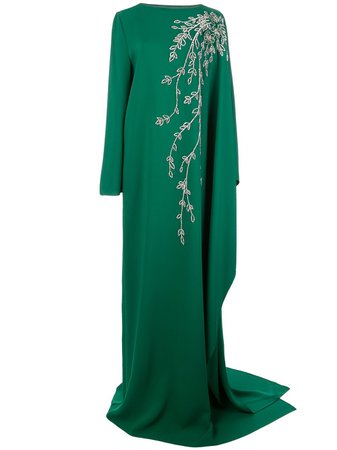 Oscar de la Renta, embellished draped gown