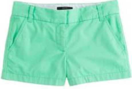 sea-foam green shorts
