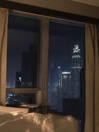 aesthetic night city view from apartment window - Google Search
